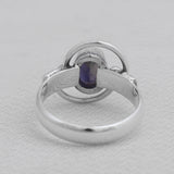 Natural Rutile quartz Silver Ring