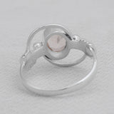 Natural Rutile quartz Silver Ring