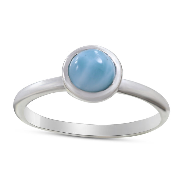 Larimar Silver Rings