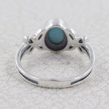 Natural Larimar Silver Ring