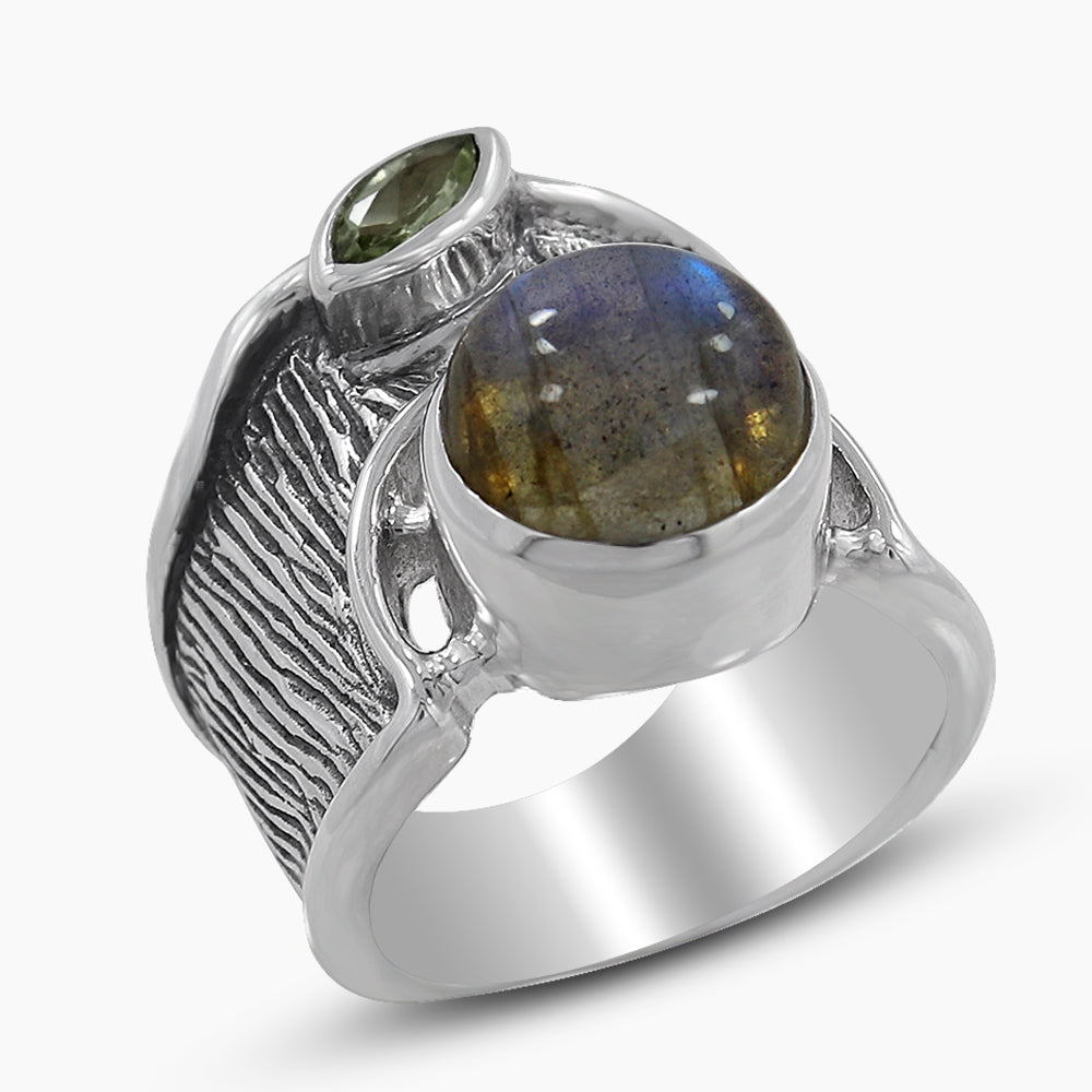 925 Sterling Silver Labradorite Rings
