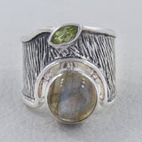 Labradorite  Unique Designer Ring