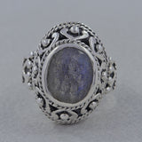 Rainbow Moonstone Sterling Silver Designer