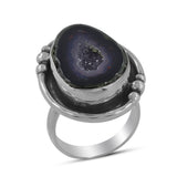 Tabasco Geode Sterling Silver Ring