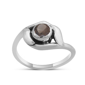 925 Sterling Silver Smoky Quartz Ring