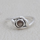 Smoky quartz Silver Ring