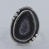 Tabasco Geode Sterling Silver Ring