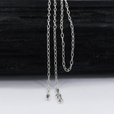 925 Sterling Silver Figaro Chain Necklace 18" Length