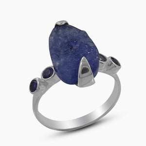 Tanzanite & Iolite Silver Rings