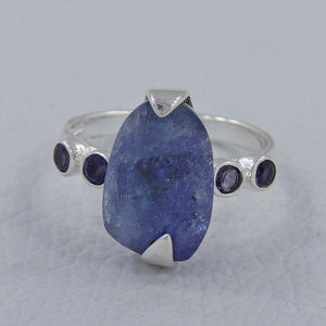 Tanzanite & Iolite Silver Ring