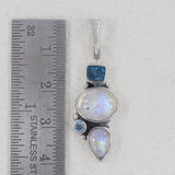 925 Silver Rainbow Moonstone Pendant