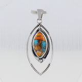 925 Starling Silver Tiger Eye Pendant