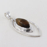 925 Starling Silver Tiger Eye Pendant