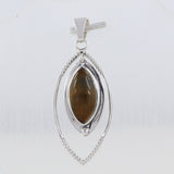 925 Starling Silver Tiger Eye Pendant