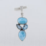 925 Sterling Silver Larimar Pendant