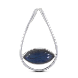 925 Sterling Silver Blue Spectrolite Pendants