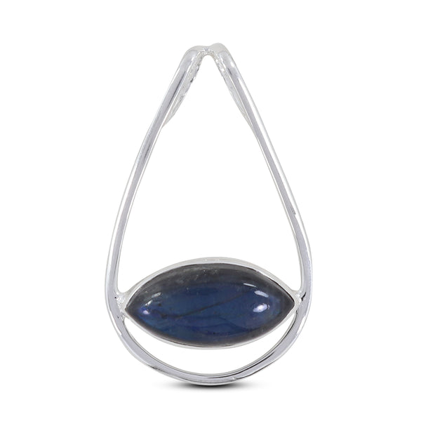 925 Sterling Silver Blue Spectrolite Pendants