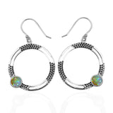 Natural Ethiopian Opal Silver Earrings