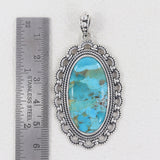 925 Silver Large Boulder Turquoise Pendant