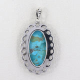 925 Silver Large Boulder Turquoise Pendant