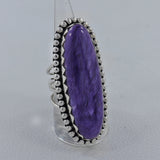 Purple Charoite Sterling Silver Rings