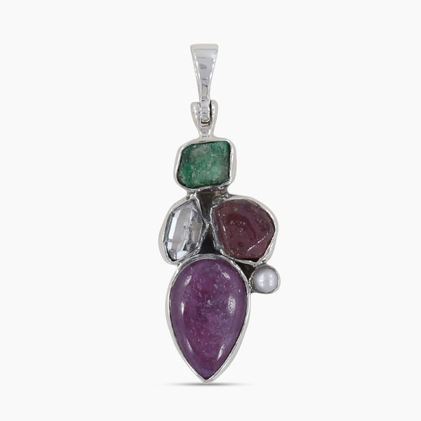 925 Sterling Silver Ruby Pendants