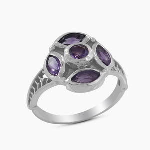 925 Sterling Silver Amethyst Rings