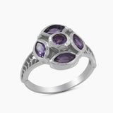 925 Sterling Silver Amethyst Rings