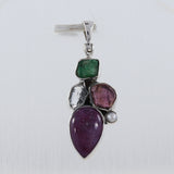 925 Sterling Silver Ruby Pendant