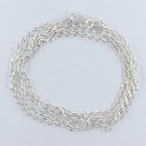 925 Sterling Silver Cable Chain for Mens