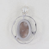 925 Starling Silver Rose Quartz Pendant