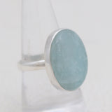 Aquamarine Silver Ring