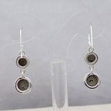 Natural Pyrite Silver Earrings