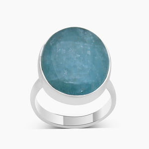 925 Sterling Silver Aquamarine Rings
