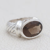 925 Starling Silver Blue Topaz Ring