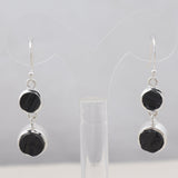 Natural Pyrite Silver Earrings