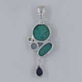 925 Sterling Silver Chrysocolla Pendant