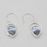 925 Silver Dendrite Opal Earring