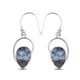 925 Silver Dendrite Opal Earring