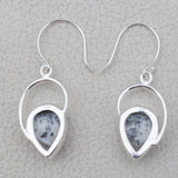 925 Silver Dendrite Opal Earring