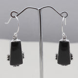 925 Silver Black Onyx Earring