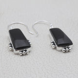 925 Silver Black Onyx Earring