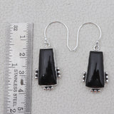 925 Silver Black Onyx Earring