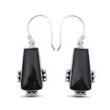 925 Silver Black Onyx Earring