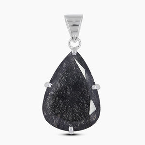 Tourmalated Quartz Silver Pendants