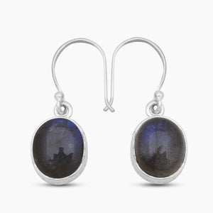 Labradorite Silver Earrings