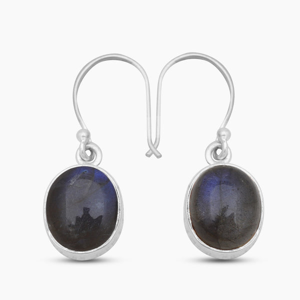 Labradorite Silver Earrings