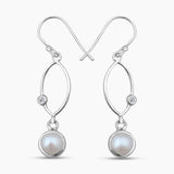 Pearl Silver Earrings