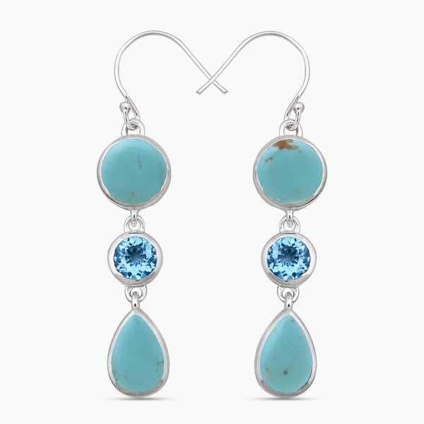 Chrysoprase Silver Earrings