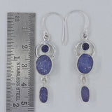 Tanzanite Silver Earrings